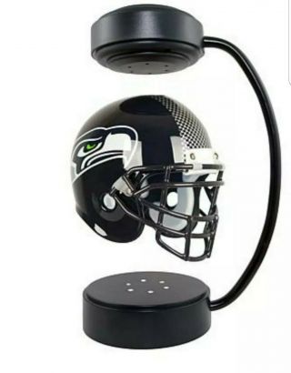 Seattle Seahawks Nfl Hover Floating Football Helmet Led Light Desk Table Decor
