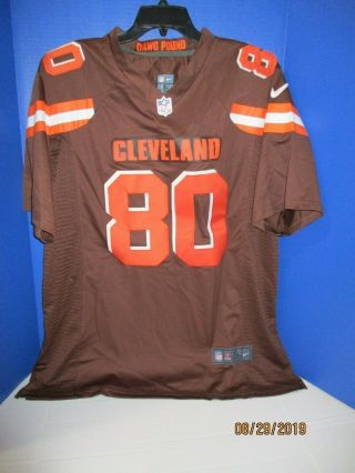 Nike Nfl Cleveland Browns Jarvis Landry 80 Game Edition Jersey Adult Xl