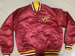 Usc Trojans Satin Mens Starter Vintage Large 80’s Ncaa Jacket Coat Vtg Trojan