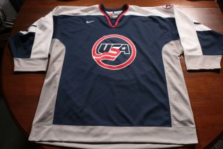 Vintage 90s Team Usa Hockey 1998 Jersey Xl Nike Sweater United States America