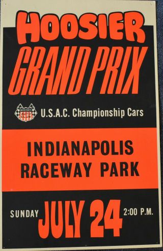 1966 Hoosier Grand Prix Poster