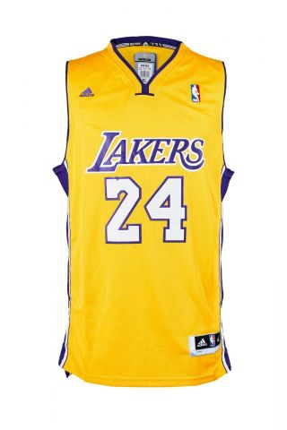 No.  24 Kobe Bryant Authentic Autographed NBA Retire LA Lakers Jersey with 2