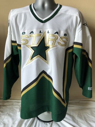 Euc Vintage Made In Canada Ccm Air Knit Dallas Stars Hockey Jersey Men Size M