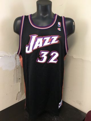 Vintage Karl Malone Utah Jazz Champion Jersey Sz Xxl 52