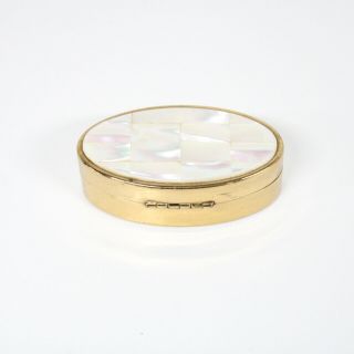Vintage 1950s Max Factor Lipstick Holder Mother Of Pearl Compact 311 2