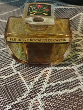 Vintage Fleurs De Rocaille De Caron Parfum Old Formula Baccarat Style Bottle