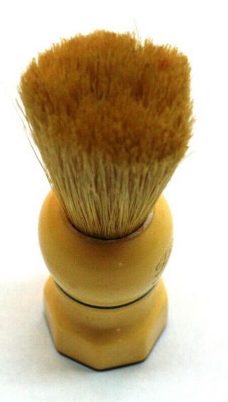 Vintage Fuller Brush Shaving Brush Pure Bristles Set In Rubber Base Made In Usa