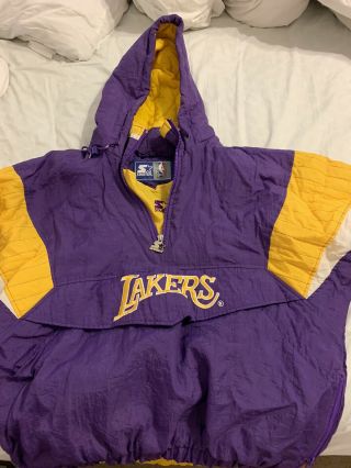 Vintage Lakers 90’s Starter Jacket Size M