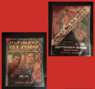 De La Hoya Vs Chavez I & Ii On - Site Official Programs Boxing Fight