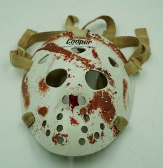 Vintage Cooper Street Hockey Mask (60 - 70s) Jason Friday The 13th Blood Horror
