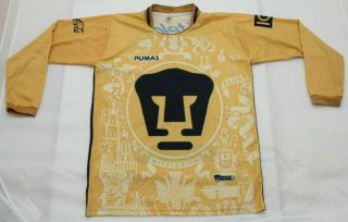 Vintage Pumas Unam Mexico Soccer Long Sleeve Jersey Shirt