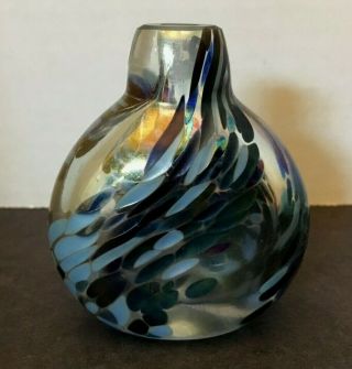 Vintage Heavy Handblown Glass Perfume Miniature Bottle Nuance Orleans 1993