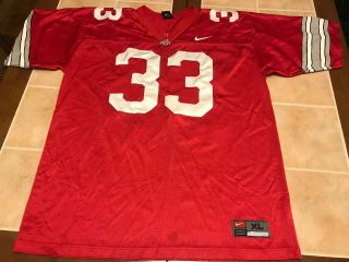 Nike Ohio State Buckeyes Authentic Stiched Football Jersey 33 Laurinaitis Xl