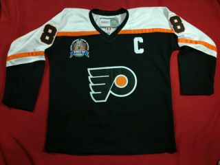 Stanley Cup Eric Lindros 88 Philadelphia Flyers Mitchell & Hess Ccm Jersey