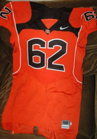 Jeremy Perry Oregon State Beavers Game Worn Jersey 62 Size 50 2007 Orange