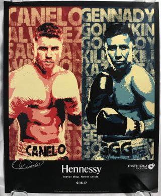 Saul Canelo Alvarez Vs Gennady Ggg Golovkin 18 X 22 Fathom Fight Poster Boxing