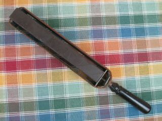 Vintage 13 " Leather Razor Strop Sharpener With Wood Handle - " ?aff Mf 