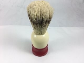 Vintage Ever - Ready 100 Shaving Brush.  White & Red