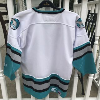 Vintage Starter NHL San Jose Sharks Jersey 90’s Hockey Men Sz L/XL 3