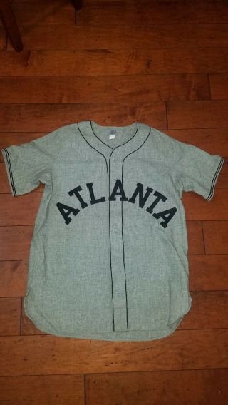 Ebbetts Field Flannels Atlanta Crackers Wool Baseball Jersey