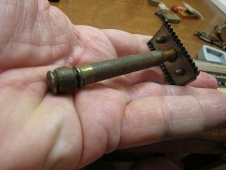 Vintage Razor Gillette Brass Old (19g1)