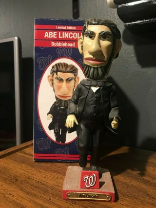 Abe Lincoln Sga Washington Nationals Bobble Head Bobblehead