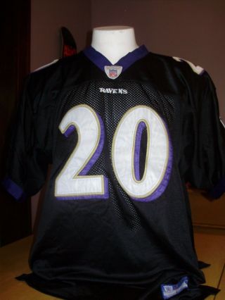 Reebok Ed Reed Baltimore Ravens Authentic Stitched Jersey Sz 54