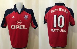 Bayern Munich 10 Matthaus 1999/2000/2001 Home Sz Xl Adidas Shirt Jersey Trikot
