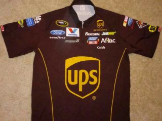 Carl Edwards Ups Roush Fenway Racing Team Issued Crew Shirt.  99 Ford.  Large.
