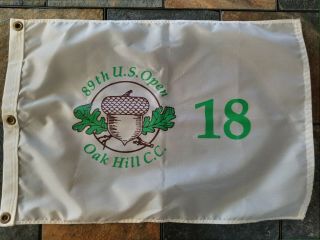 Pga Golf Flag - Oak Hill Cc - 1989 - 89th Us Open - 18th Hole - Curtis Strange