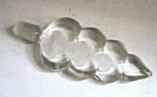 Vintage Clear Glass Crystal Perfume Bottle Stopper