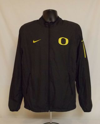 Oregon Ducks Football Team Issued Nike Lightweight Zip Up Jacket Men 