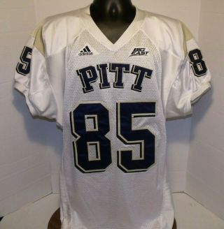 Vintage Pitt Panthers Adidas Sewn Game Worn Team Issue Jersey 85 Johns Vgc