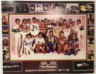 Rare 8.  5x11” Version Of 1987 “the Winston” Uncensored Charlotte Speedway Poster