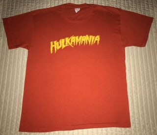 Vintage 80’s Hulkamania Shirt Xl Hulk Hogan Wwf