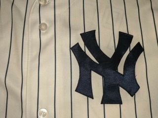ANDY PETTITTE York Yankees 2003 Majestic Home Baseball Jersey Medium 3