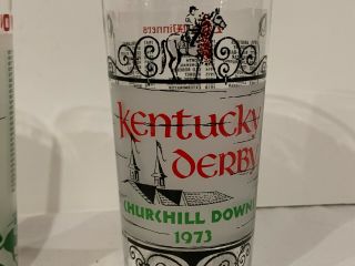 1971 and 1973 Official Kentucky Derby Glasses 3