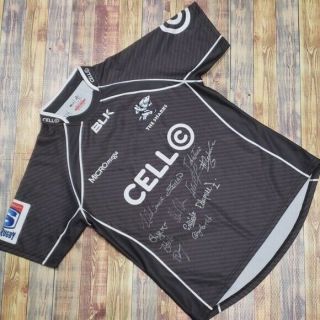 South Africa Sharks Rugby Jersey (signed) Size Xl