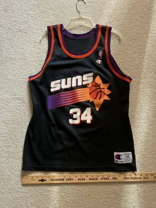 Vintage Champion Phoenix Suns Charles Barkley 34 Jersey Size 44 Made In Usa