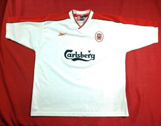 Vintage Reebok Liverpool Fc 1998/1999 Away Jersey Men 