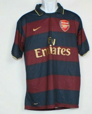 Nike Herbert Chapman Arsenal Fc 2007 - 2008 Large Authentic Away Jersey