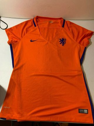 Netherlands Holland Knvb Nike Home Football Soccer Shirt Jersey - Large Womens