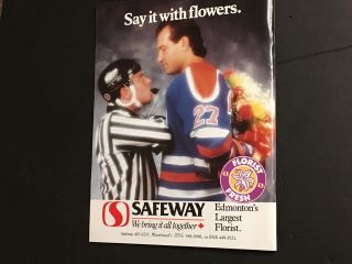 GRETZKY Beats Gordie HOWE 1851 Edmonton Oilers GAME PROGRAM Oct 15,  1989 3