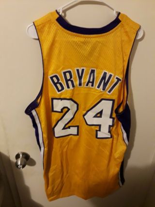 Adidas Kobe Bryant Los Angeles Laker 24 NBA Basketball Jersey size L,  2 3