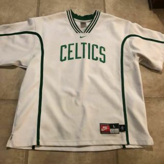 Authentic Nike Boston Celtics Basketball Warmup Shooting Shirt L
