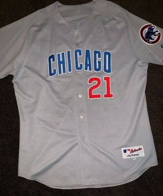 Chicago Cubs Authentic Mlb Majestic Jersey Size 52 - Sammy Sosa 21