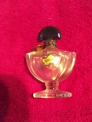 Vintage Shalimar Guerlain Paris Perfume Bottle