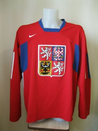 Czech Republic National Team Size Xl Nike Ice Hockey Shirt Jersey Trikot Maillot