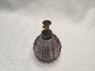 Vintage IW Rice Vintage Purple Perfume Pump Spray Bottle 2