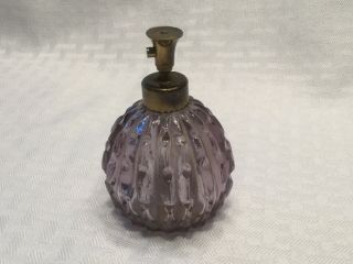 Vintage IW Rice Vintage Purple Perfume Pump Spray Bottle 3